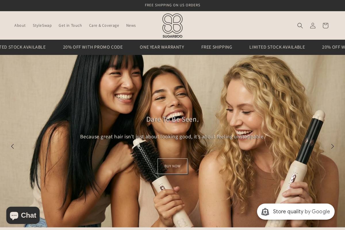 mysugarboo.com homepage screenshot