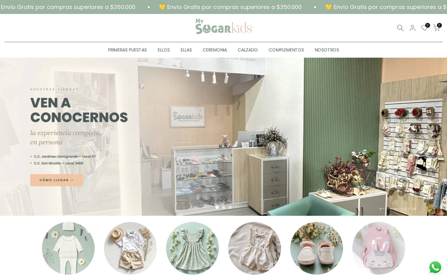 mysugarkids.com homepage screenshot