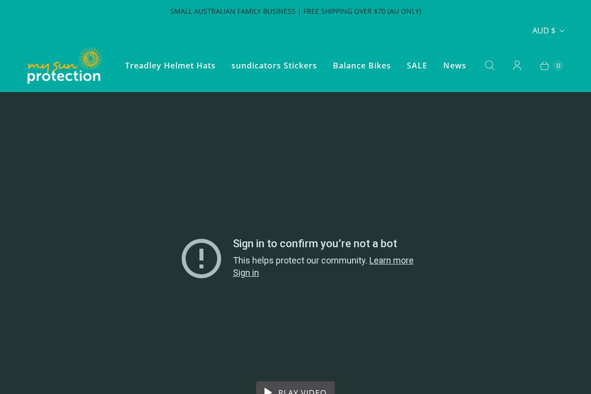 mysunprotection.com.au homepage screenshot