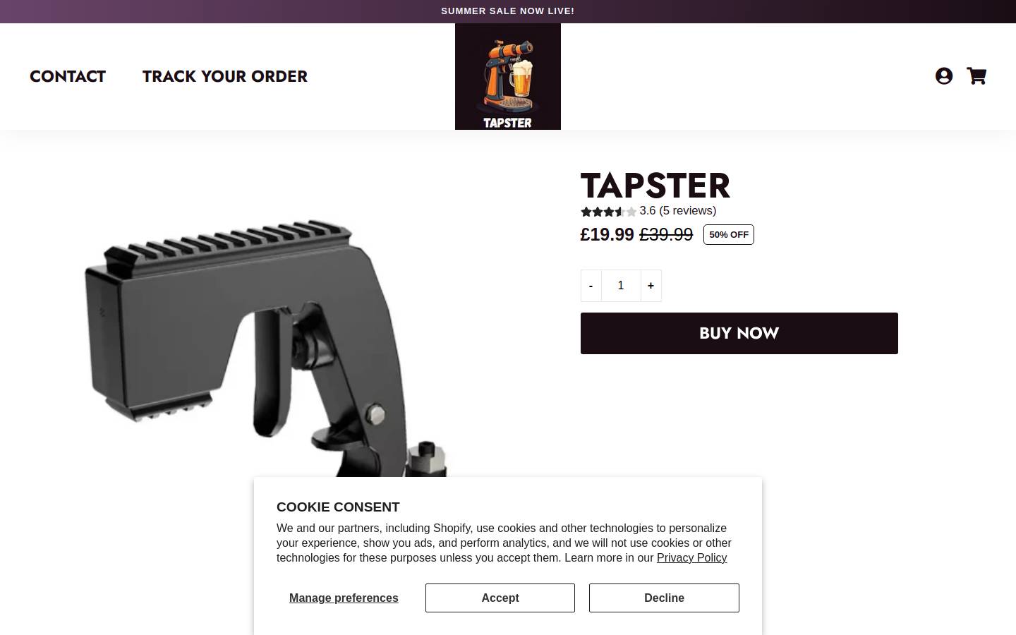 mytapster.com homepage screenshot