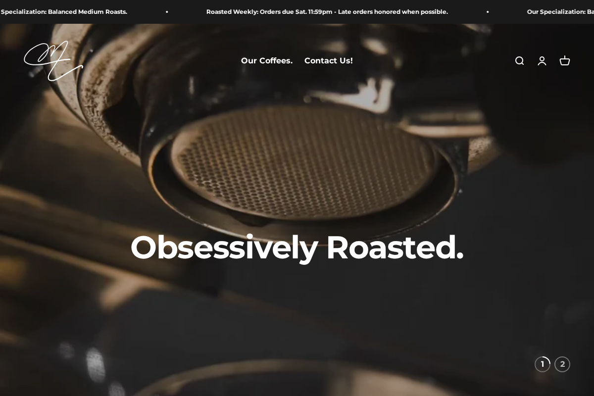 mythandember.com homepage screenshot