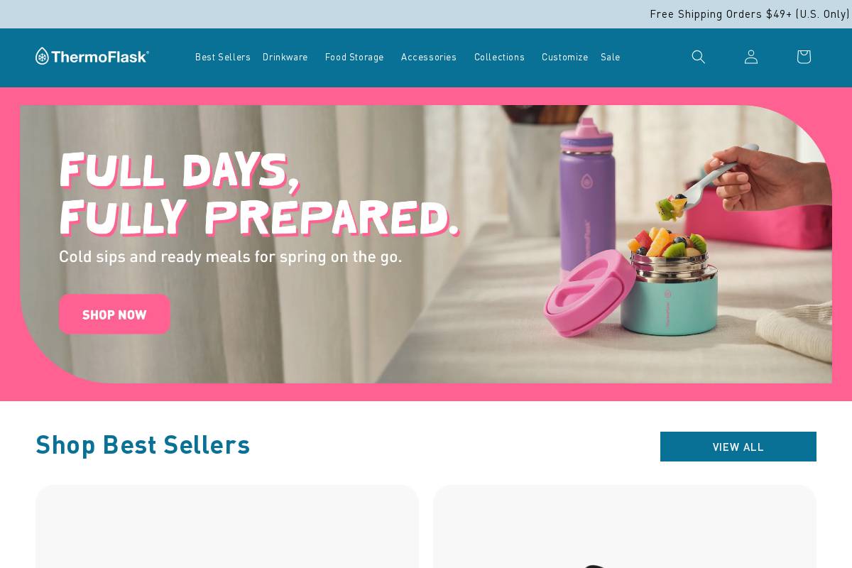 mythermoflask.com homepage screenshot