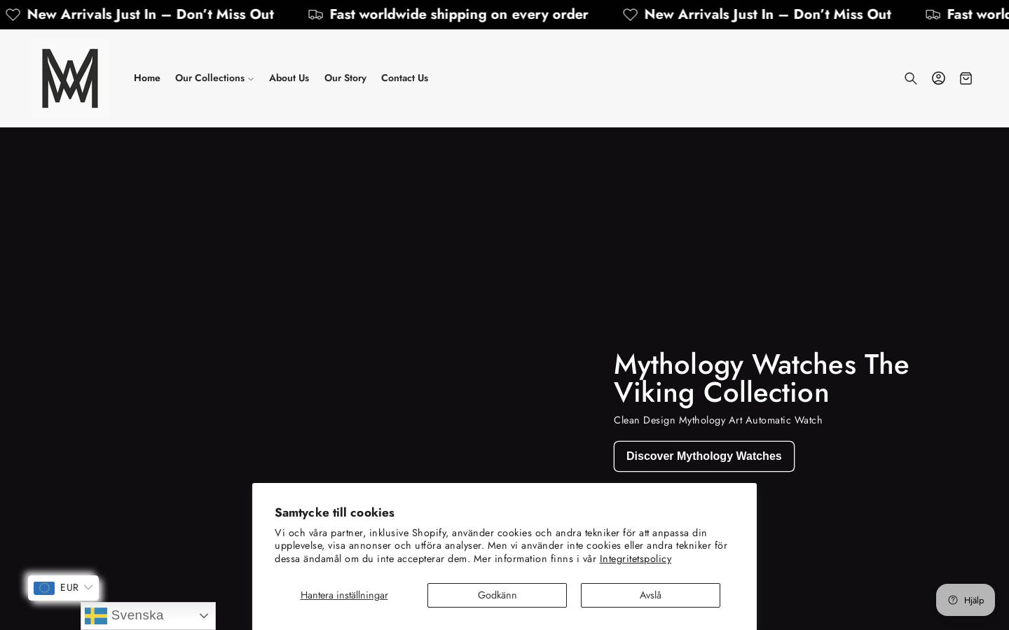 mythologywatch.com homepage screenshot