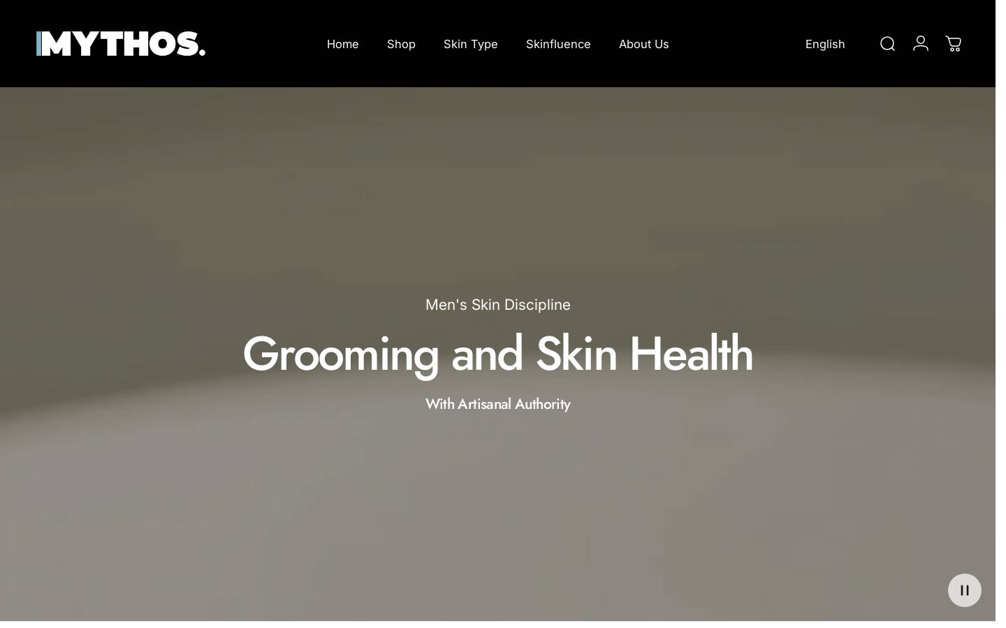 mythosessentials.com homepage screenshot