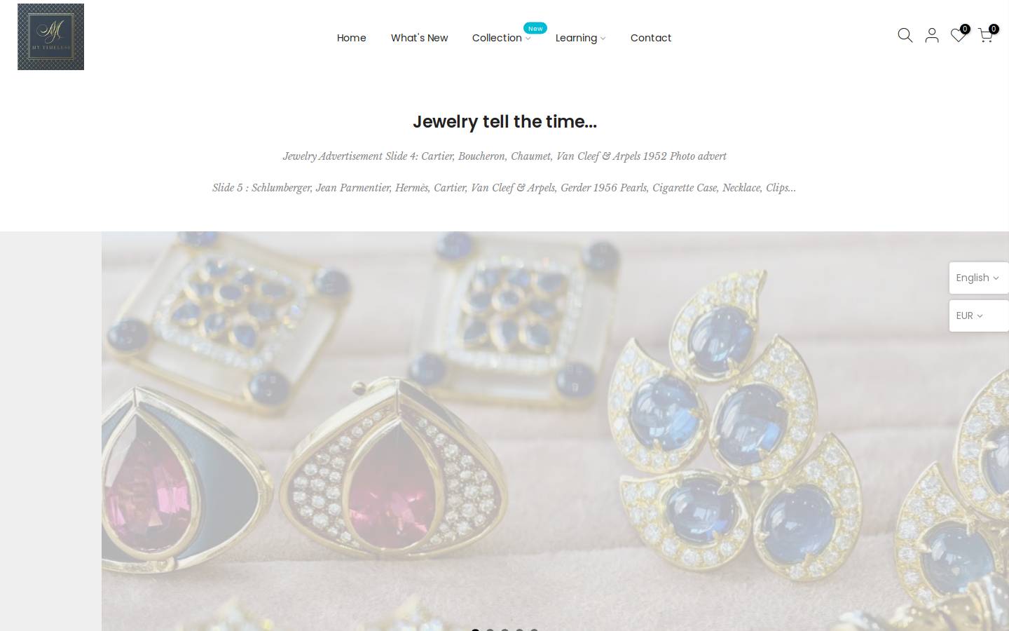 mytimelessjewelry.com homepage screenshot