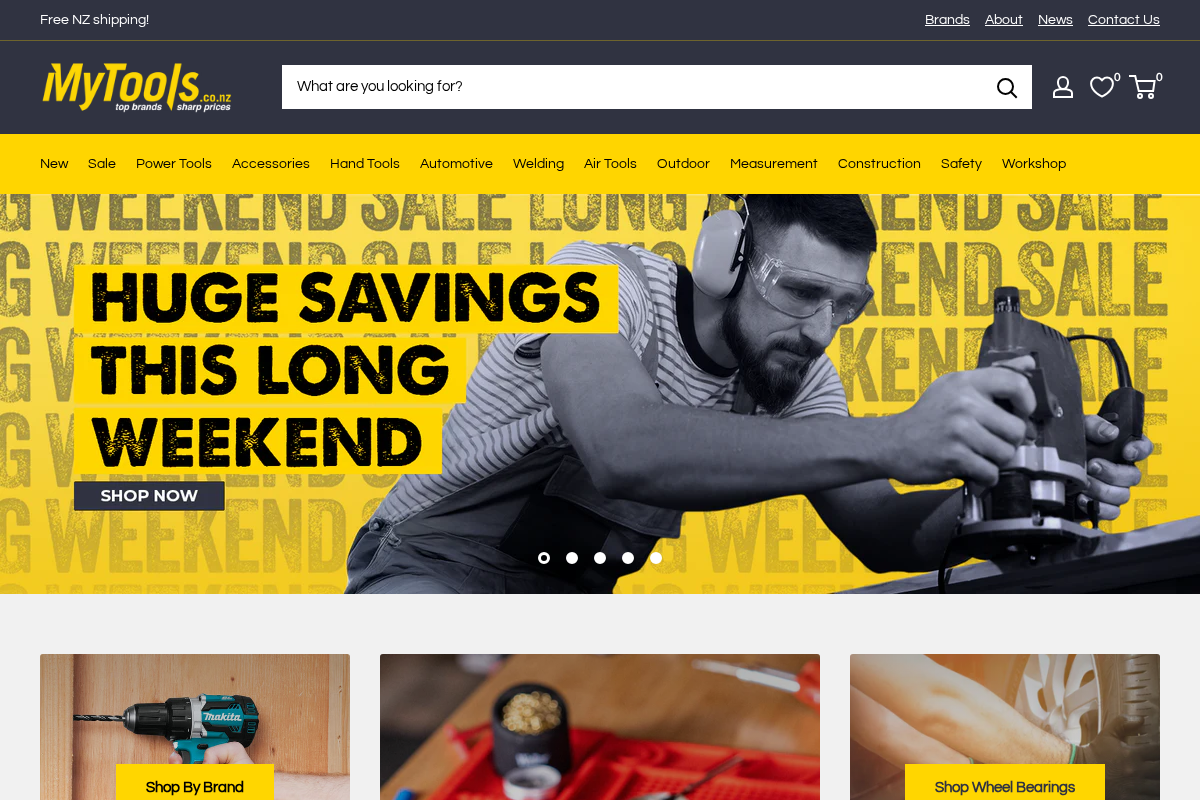 Mytools homepage screenshot