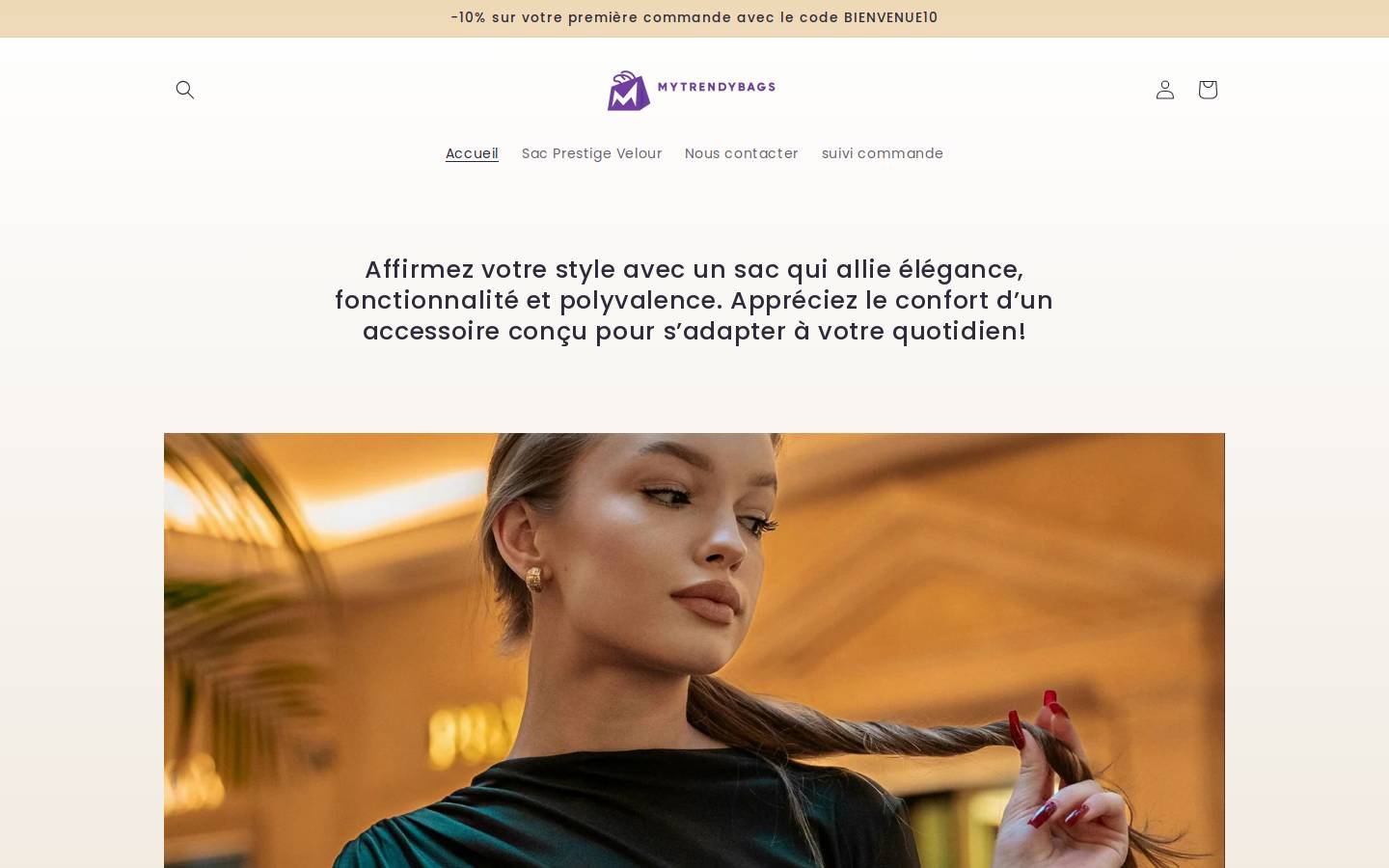 mytrendybags.com homepage screenshot