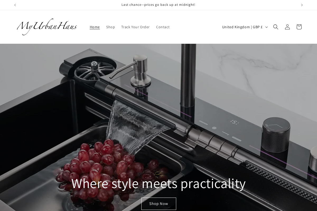 Myurbanhaus homepage screenshot