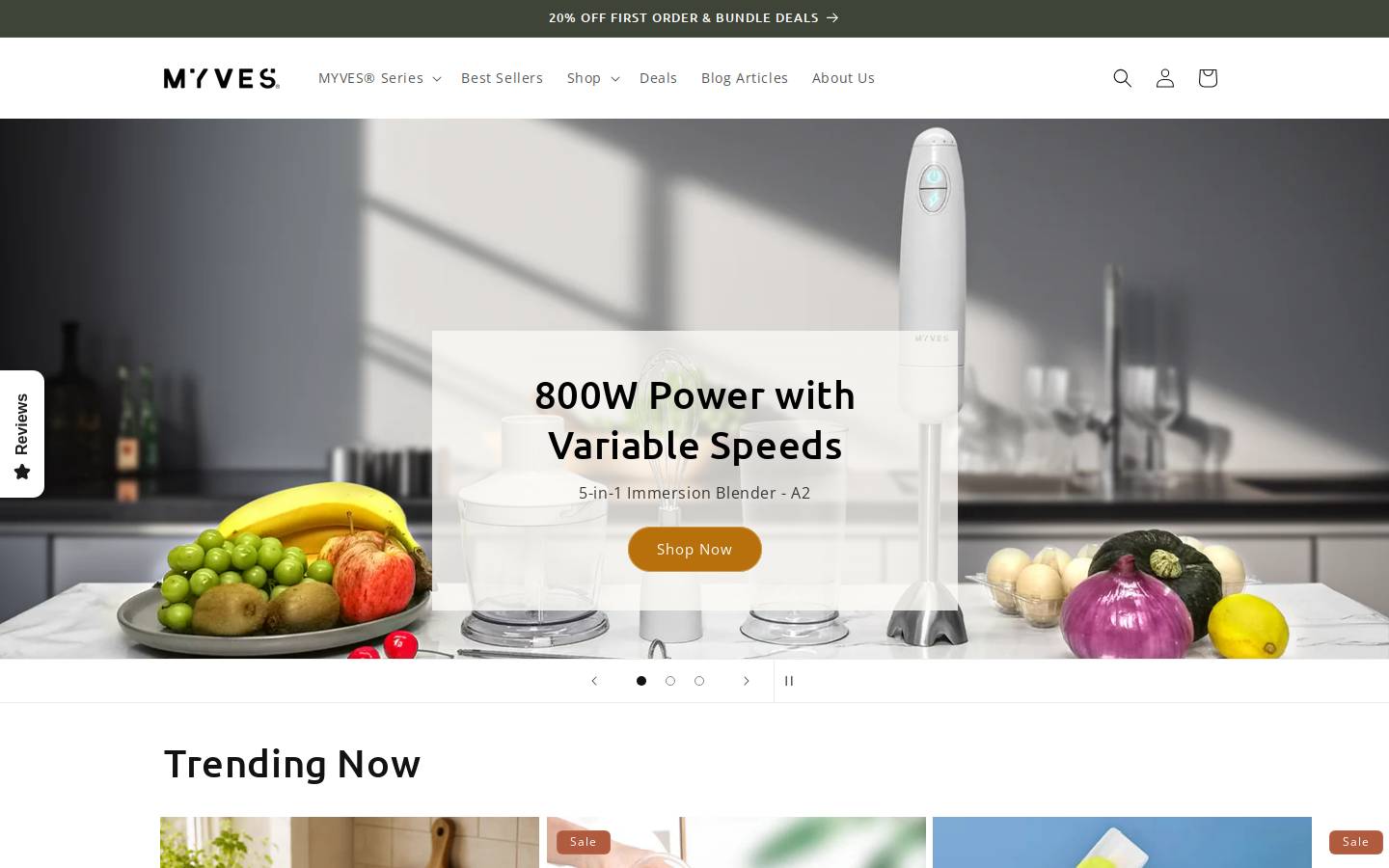 myves.com homepage screenshot