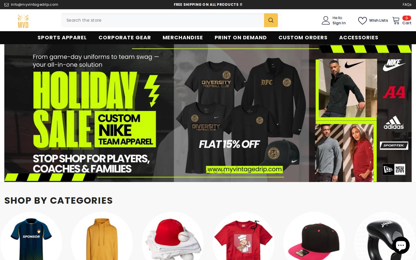 myvintagedrip.com homepage screenshot