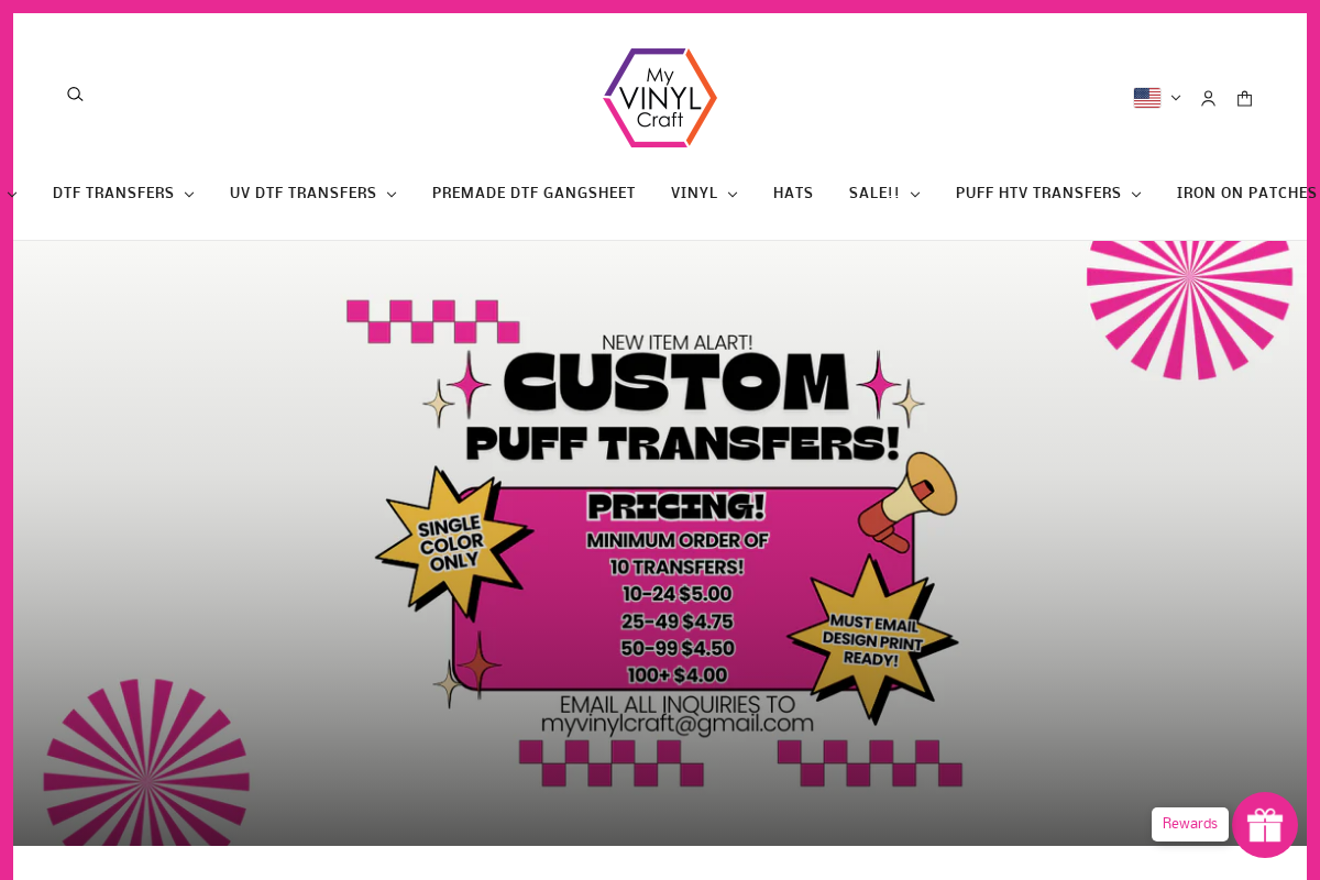 My Vinyl Craft homepage screenshot