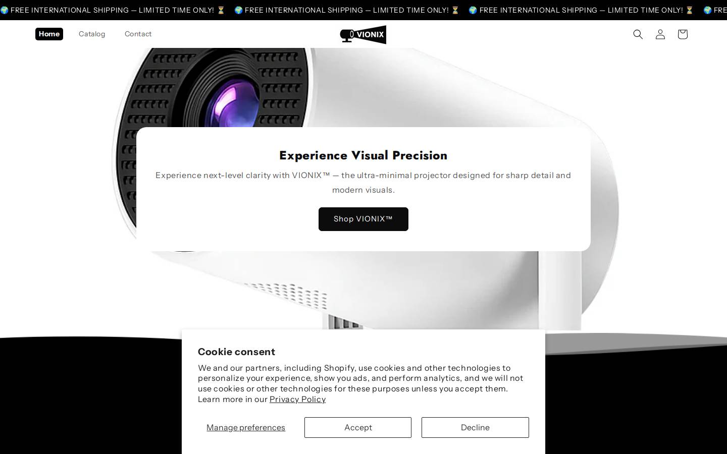 myvionix.com homepage screenshot