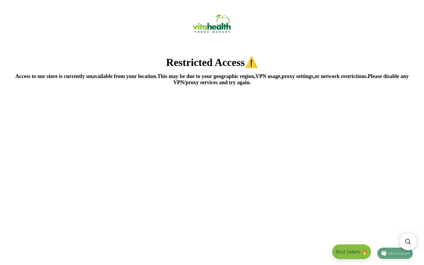 myvita.ca homepage screenshot