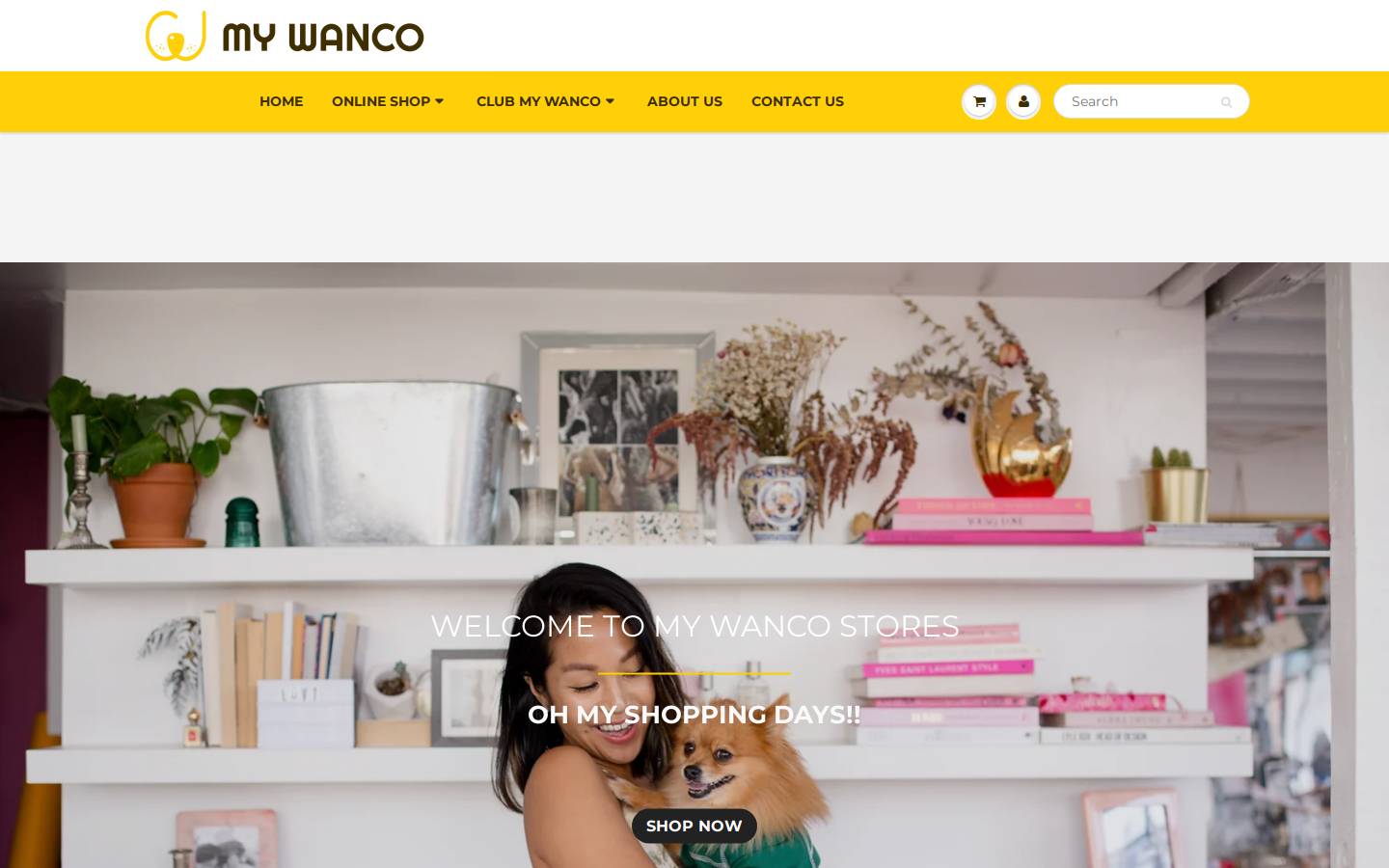 mywanco.com homepage screenshot