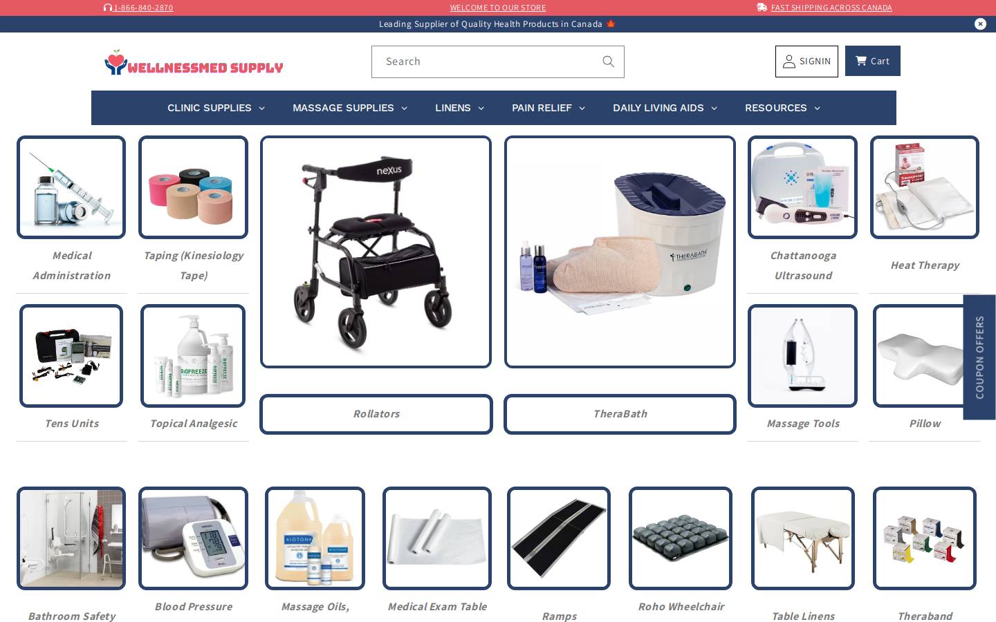 Mywellcare homepage screenshot
