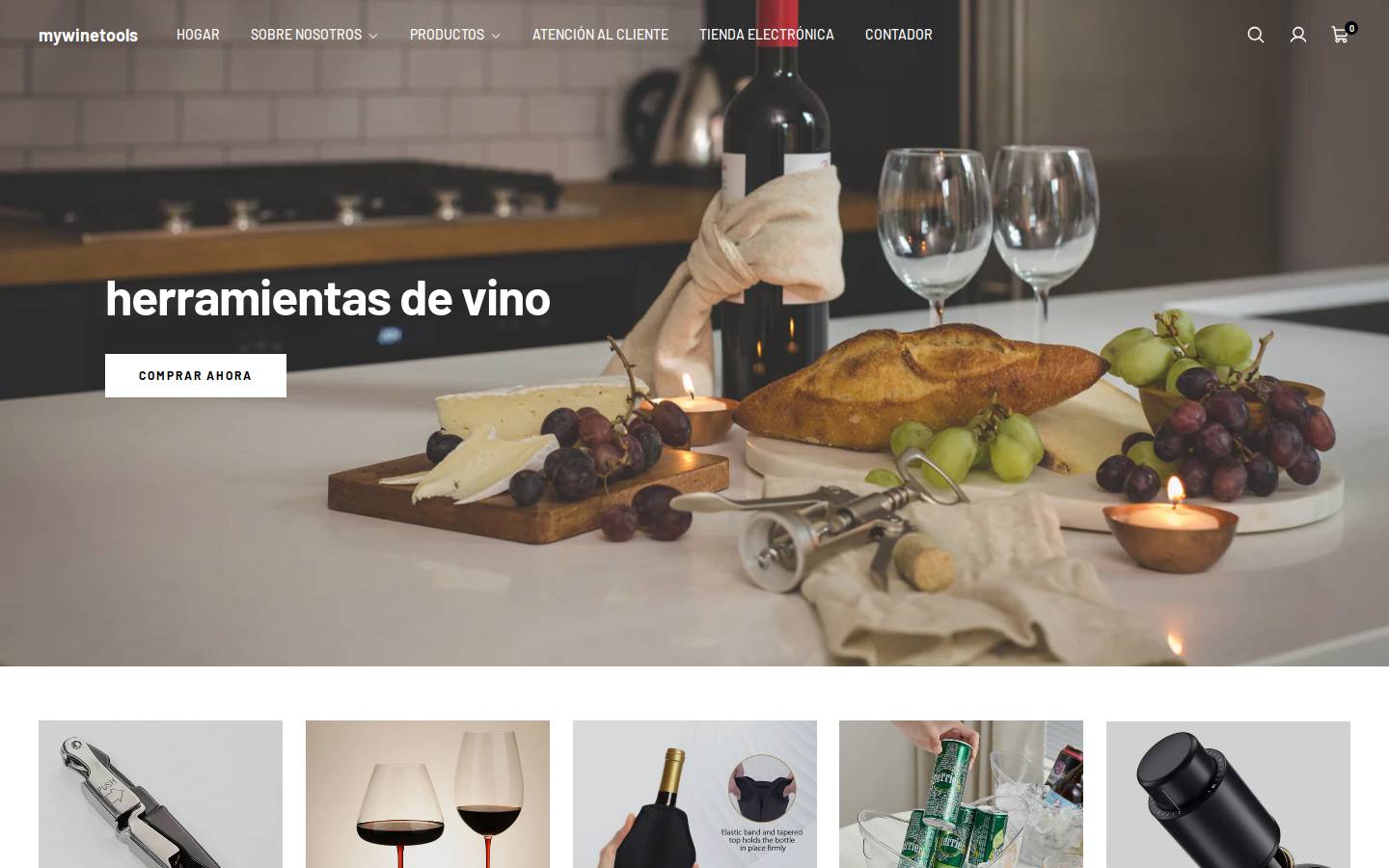 mywinetools.com homepage screenshot