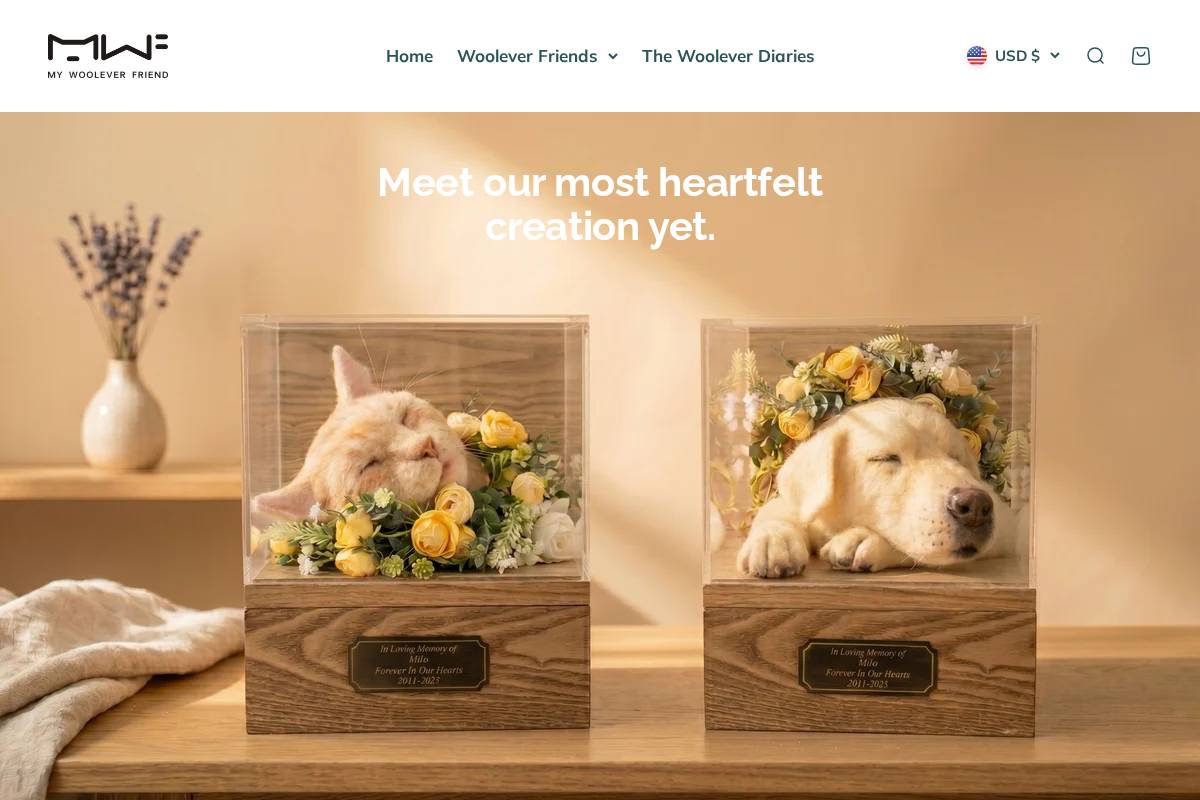 mywooleverfriend.com homepage screenshot