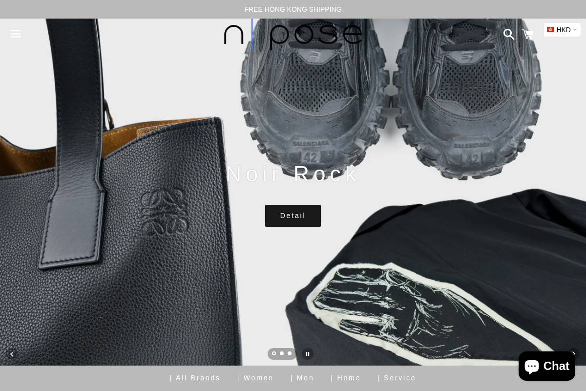 n-pose.com homepage screenshot