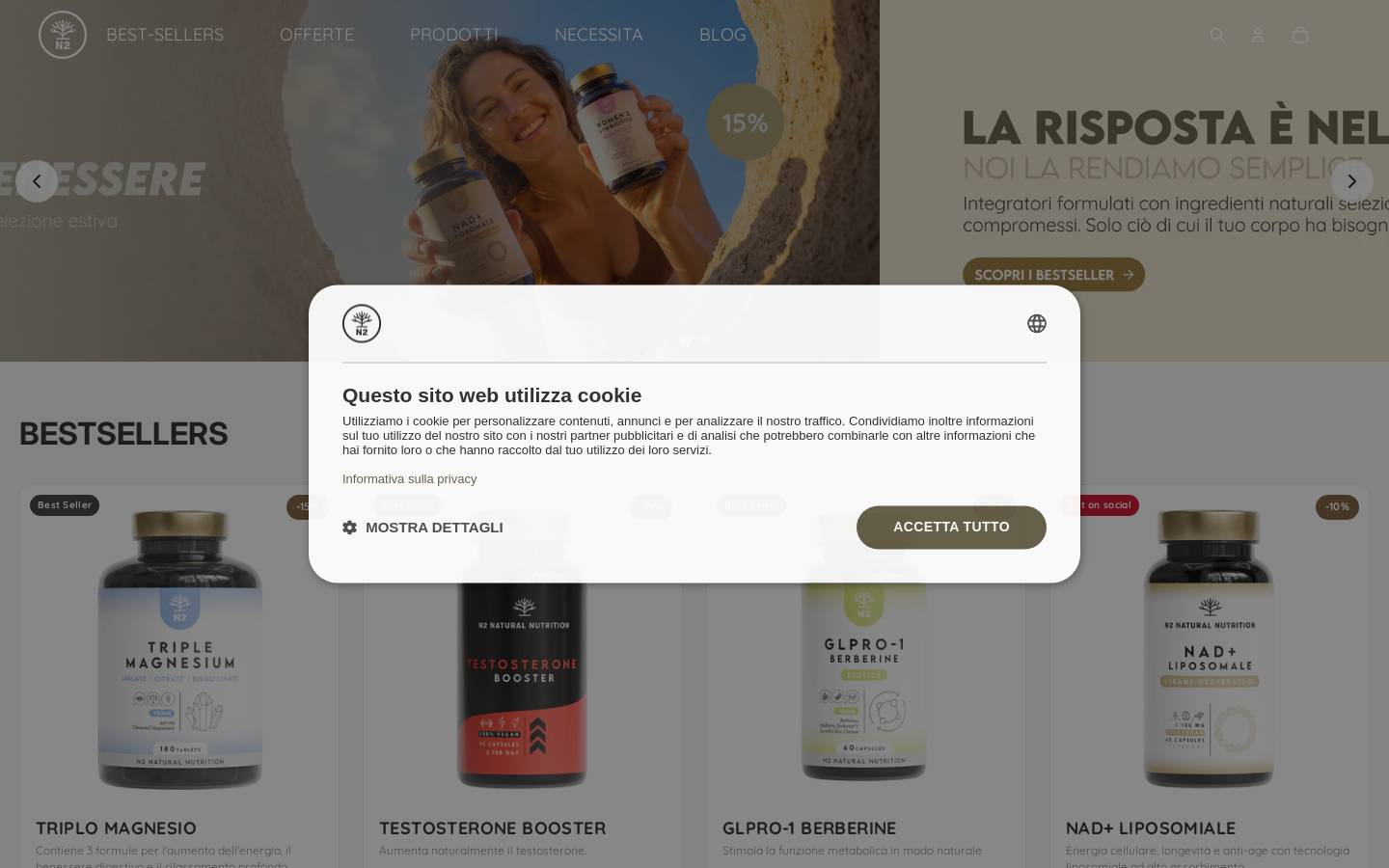 N2naturalnutrition homepage screenshot