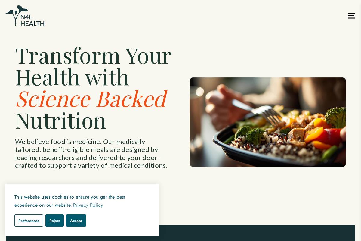 n4lhealth.com homepage screenshot