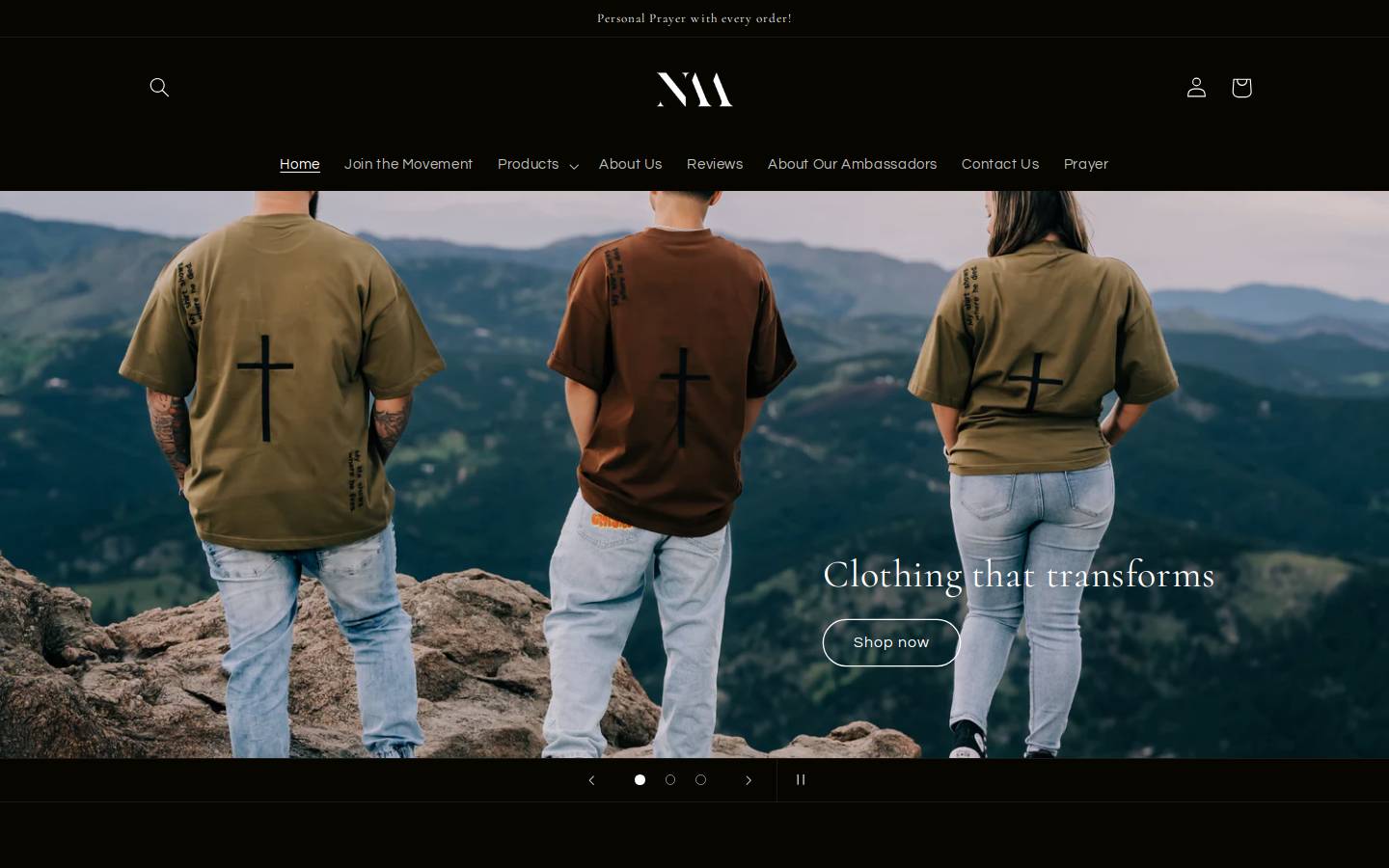 naaofficial.com homepage screenshot