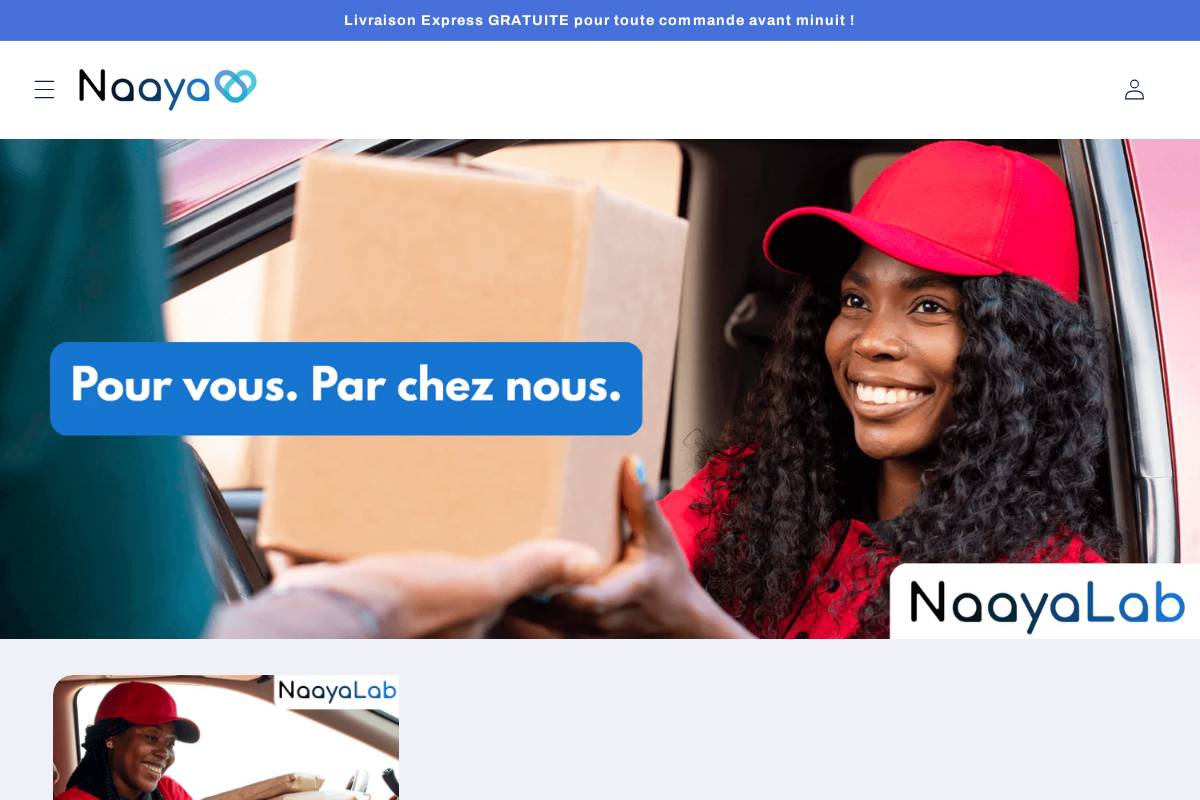 naayalab.com homepage screenshot