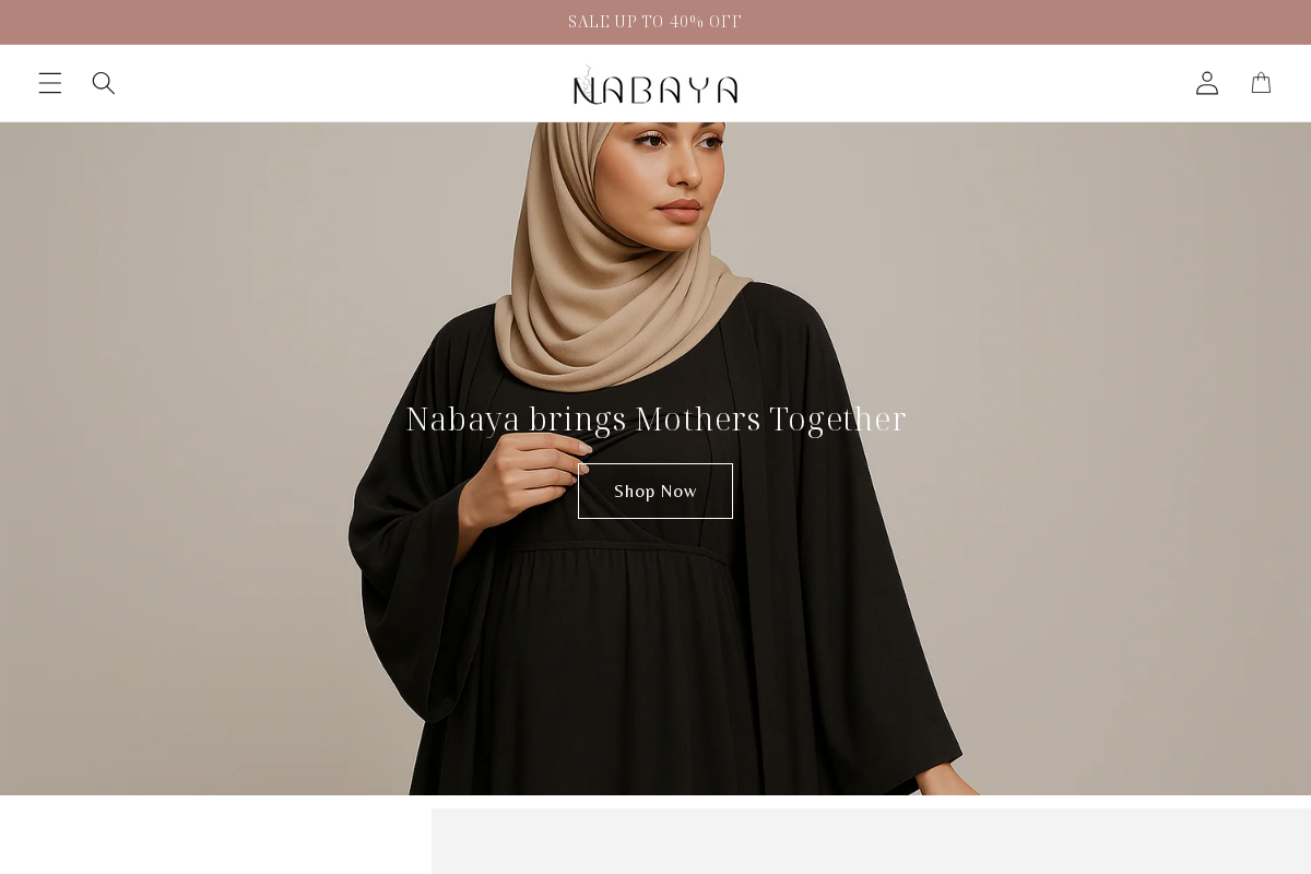 Nabaya homepage screenshot