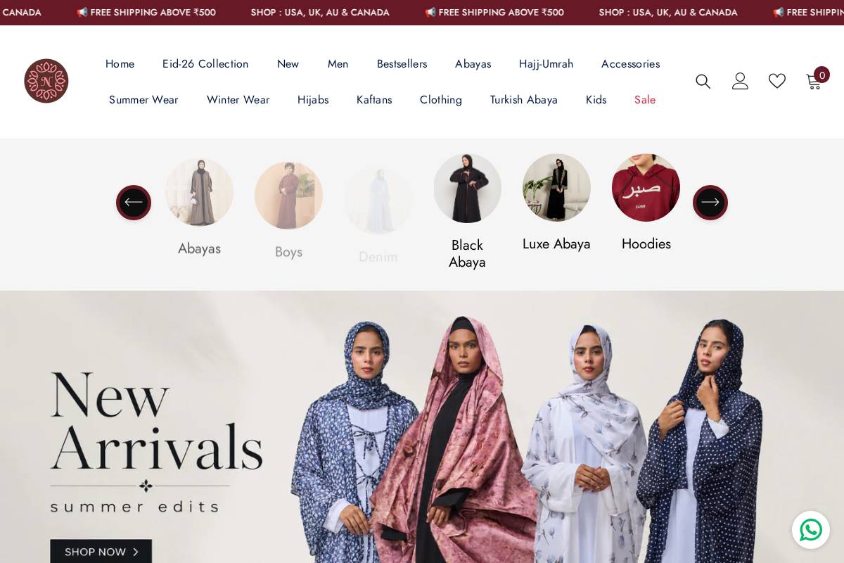 nabia.in homepage screenshot