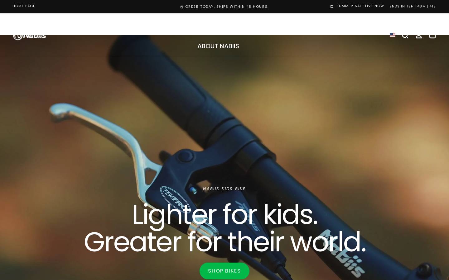nabiis.com homepage screenshot