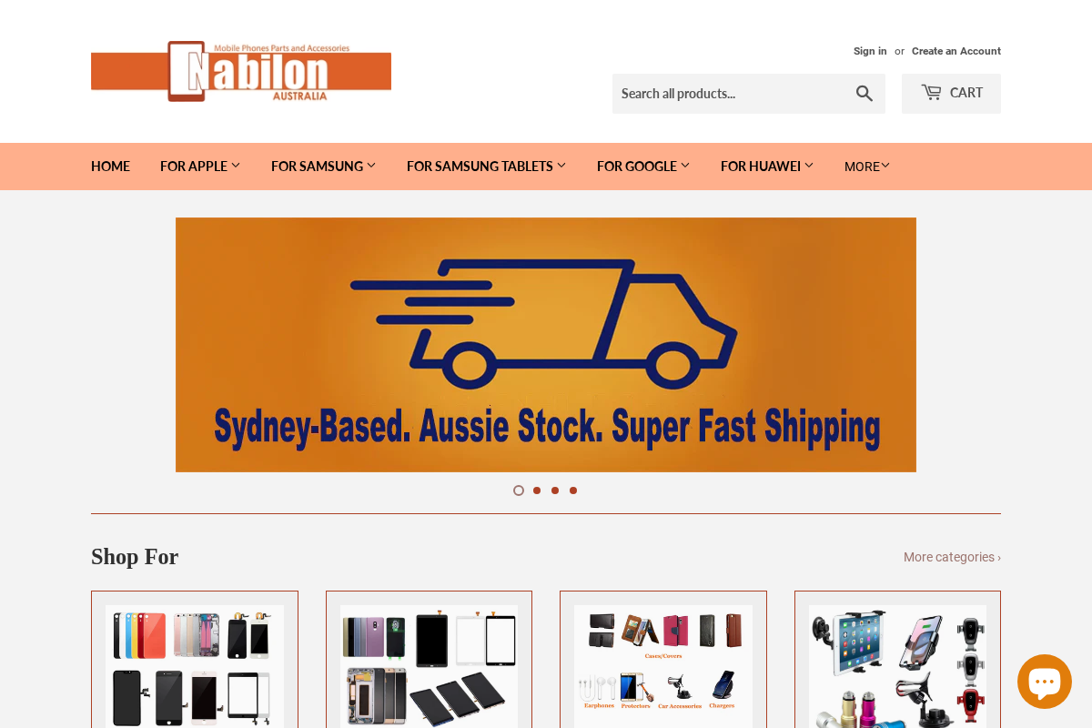 Nabilon Australia homepage screenshot