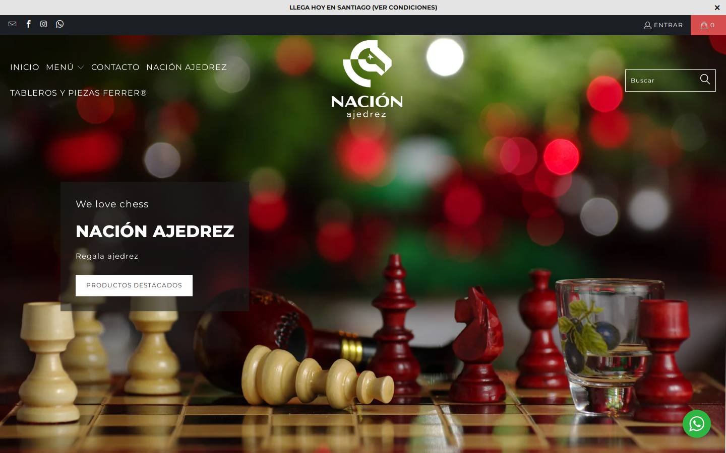 nacionajedrez.cl homepage screenshot