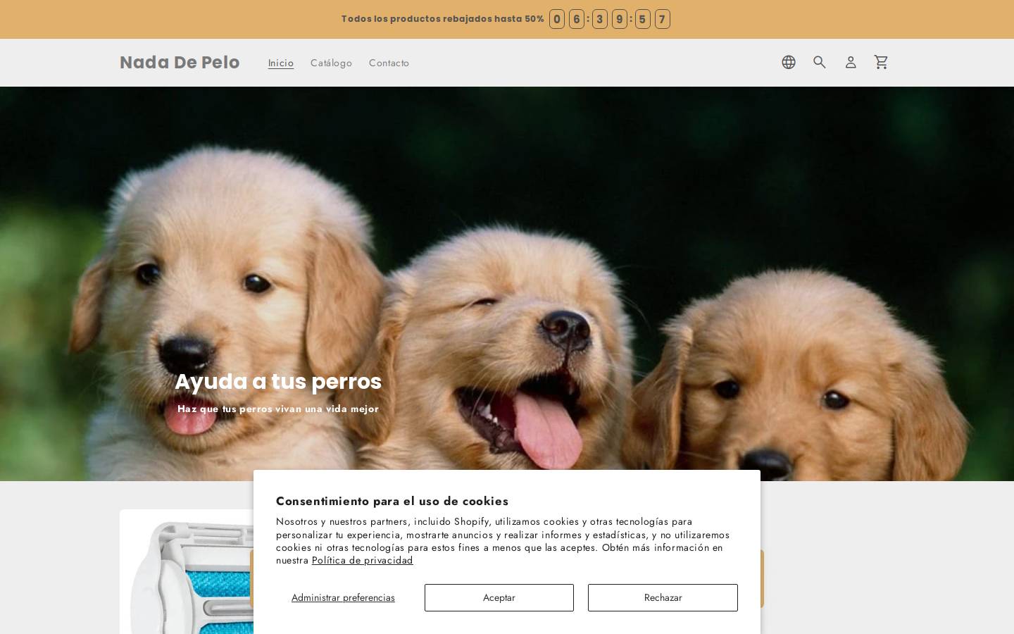 nadadepelo.com homepage screenshot
