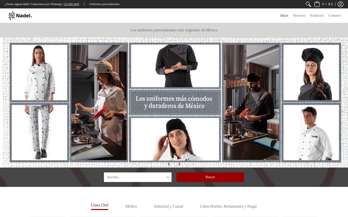 nadel.mx homepage screenshot