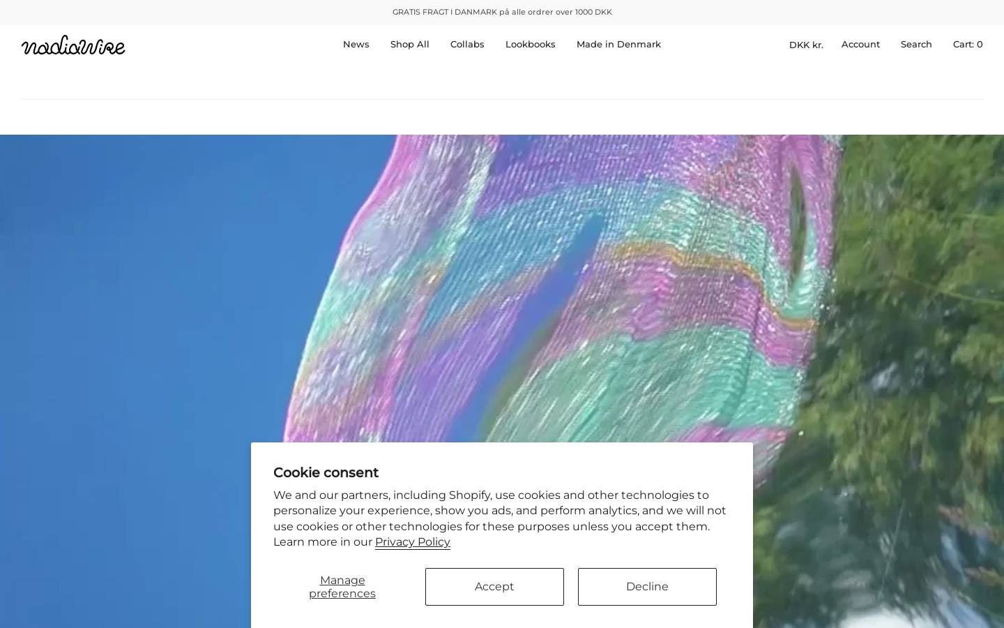 Nadia Wire homepage screenshot