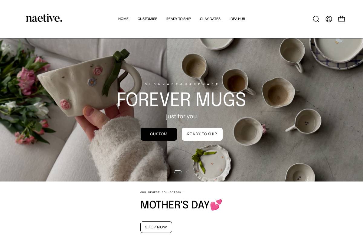 naetive.co.uk homepage screenshot