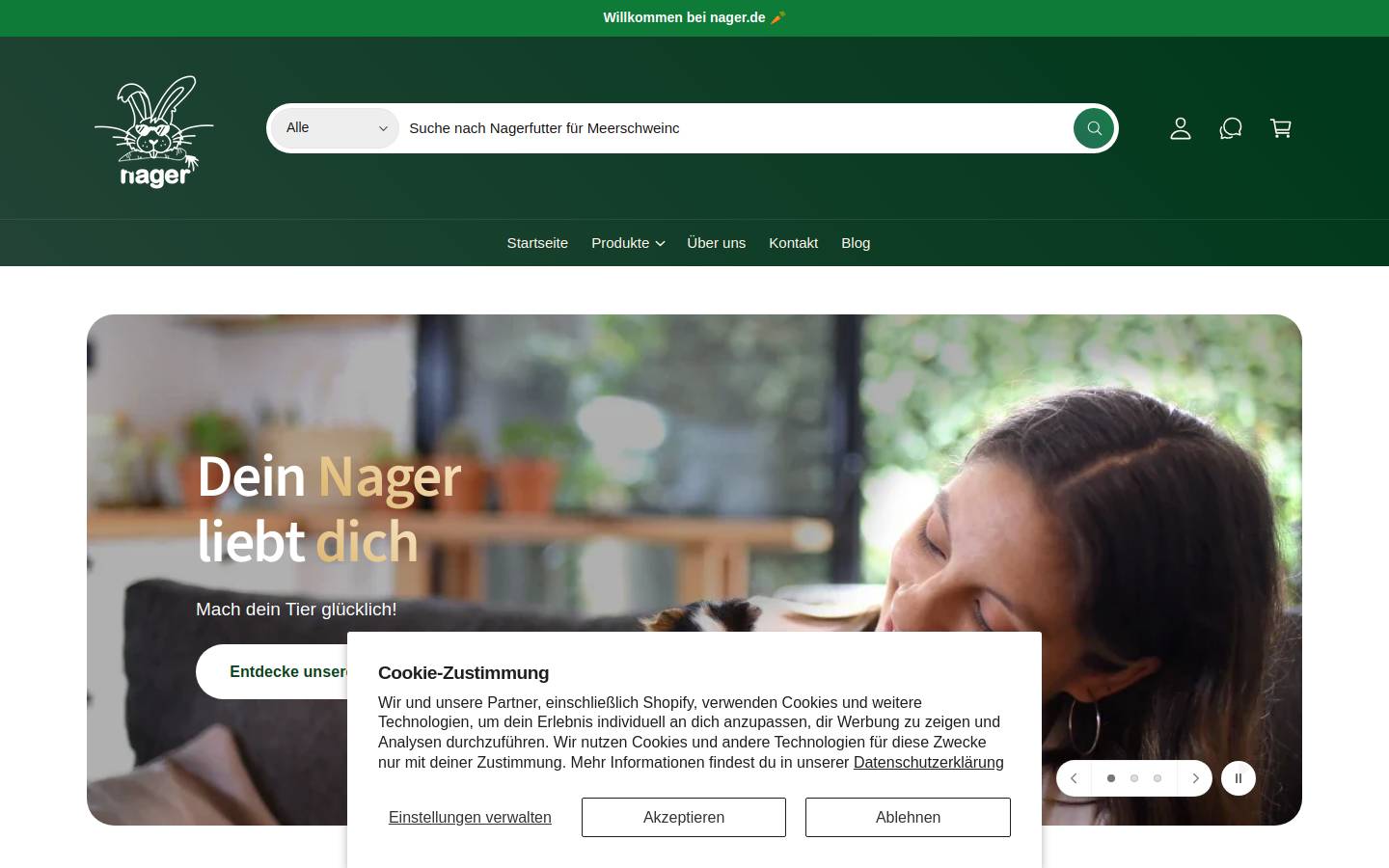 nager.de homepage screenshot