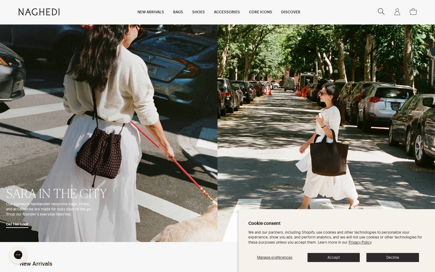 naghedinyc.com homepage screenshot