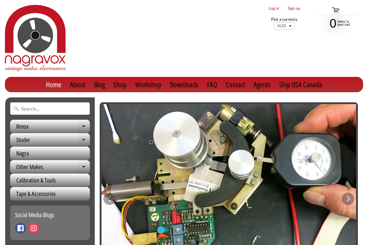 Nagravox homepage screenshot
