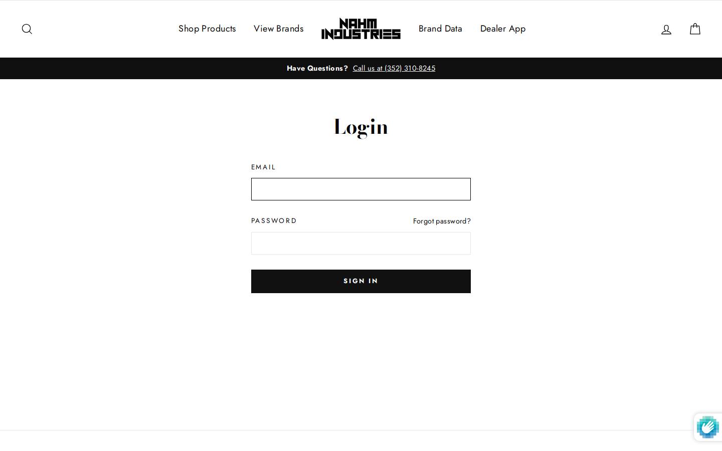 nahmindustries.com homepage screenshot