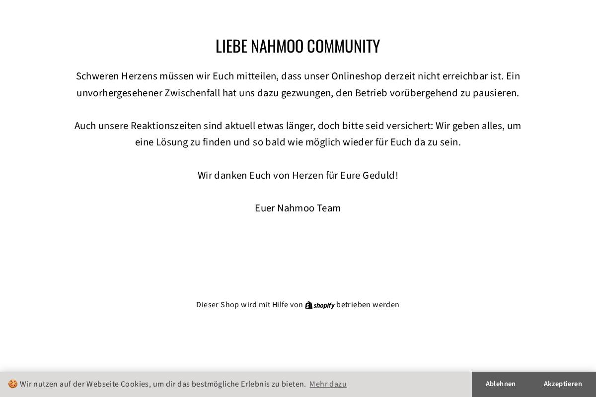 nahmoo.ch homepage screenshot