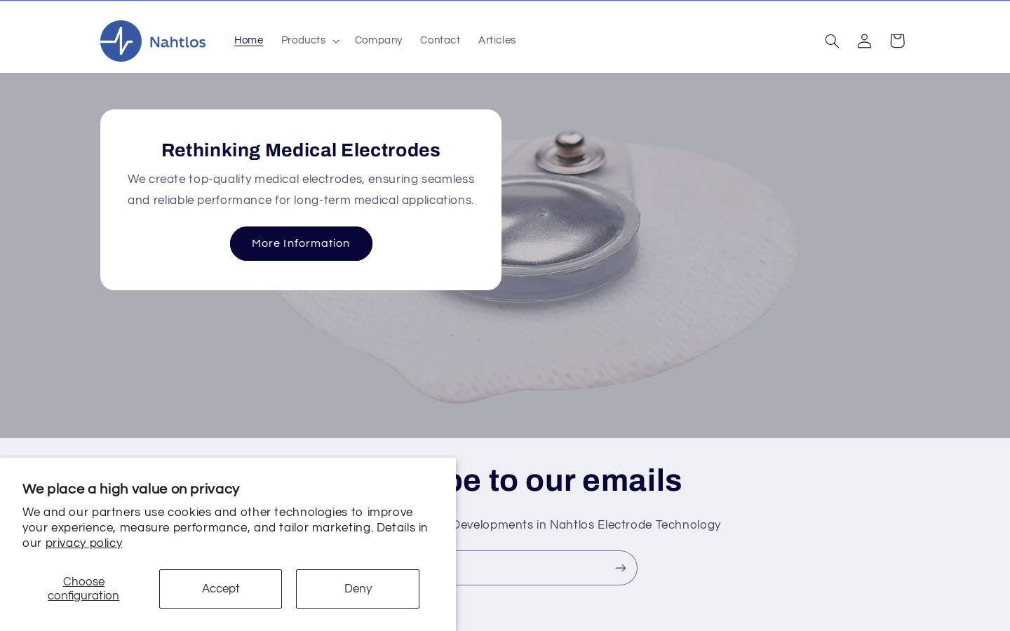 nahtlos.com homepage screenshot