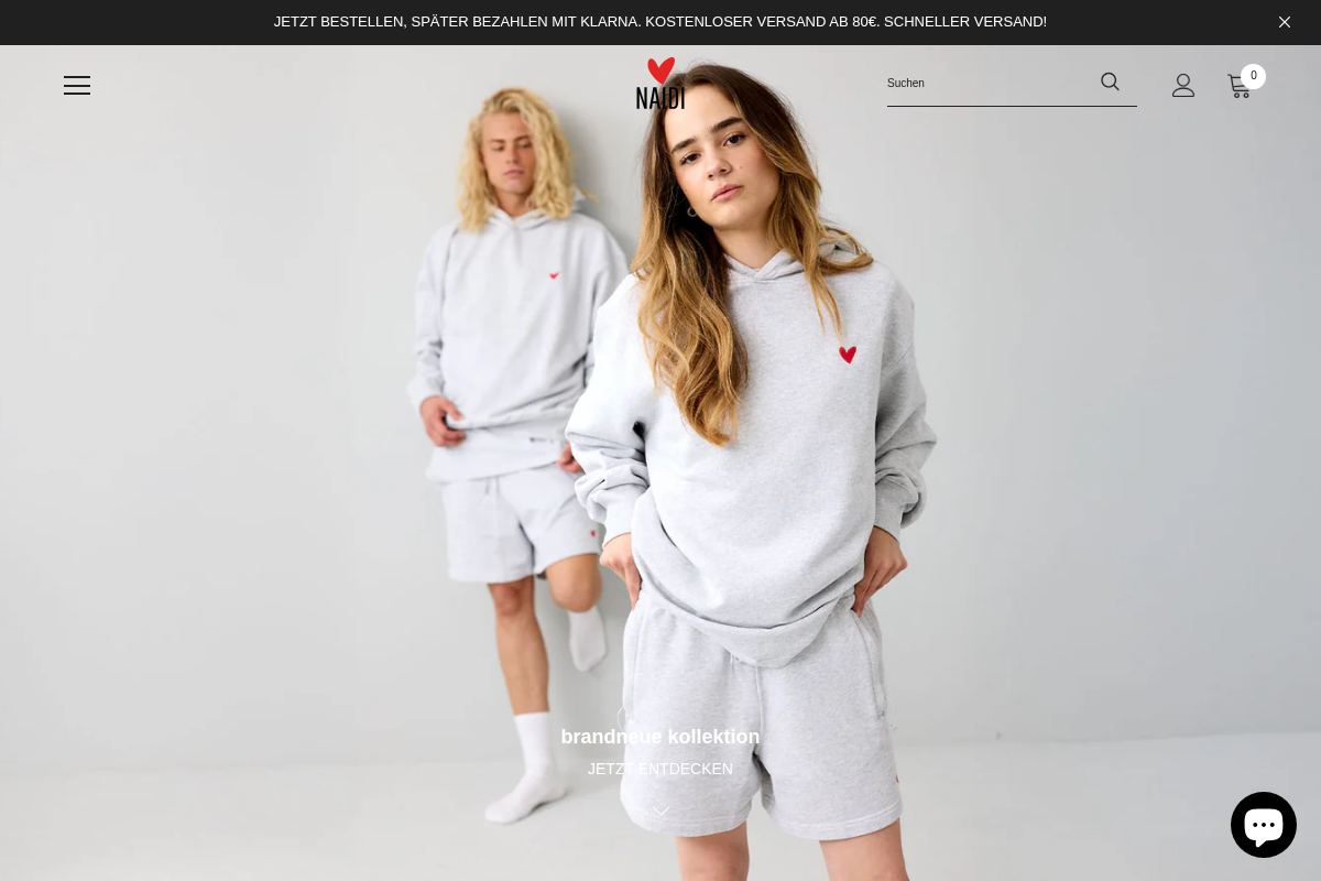 NAIDI homepage screenshot