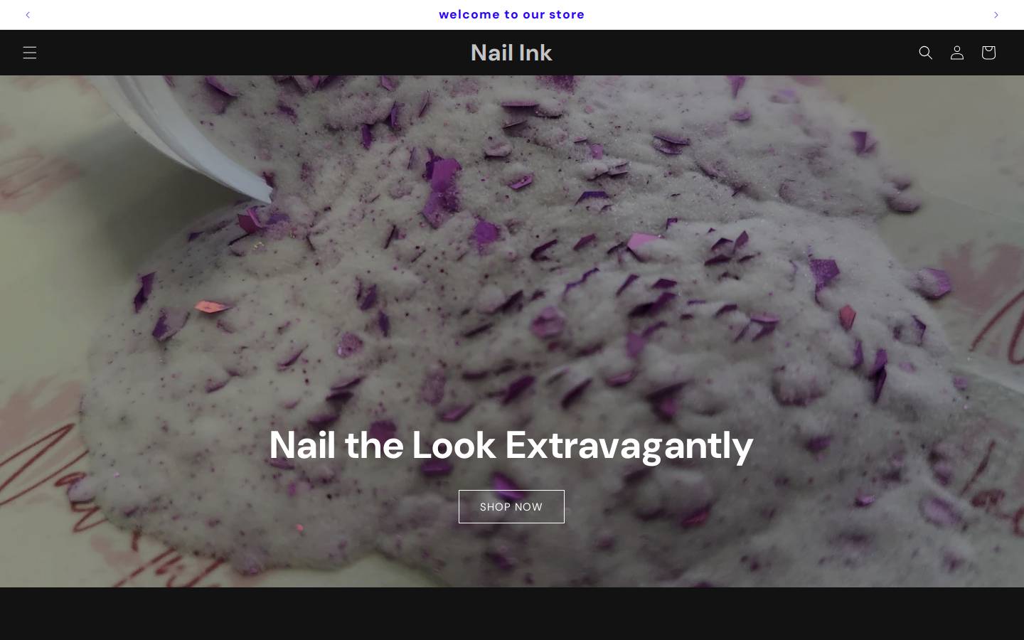 nail-ink.store homepage screenshot