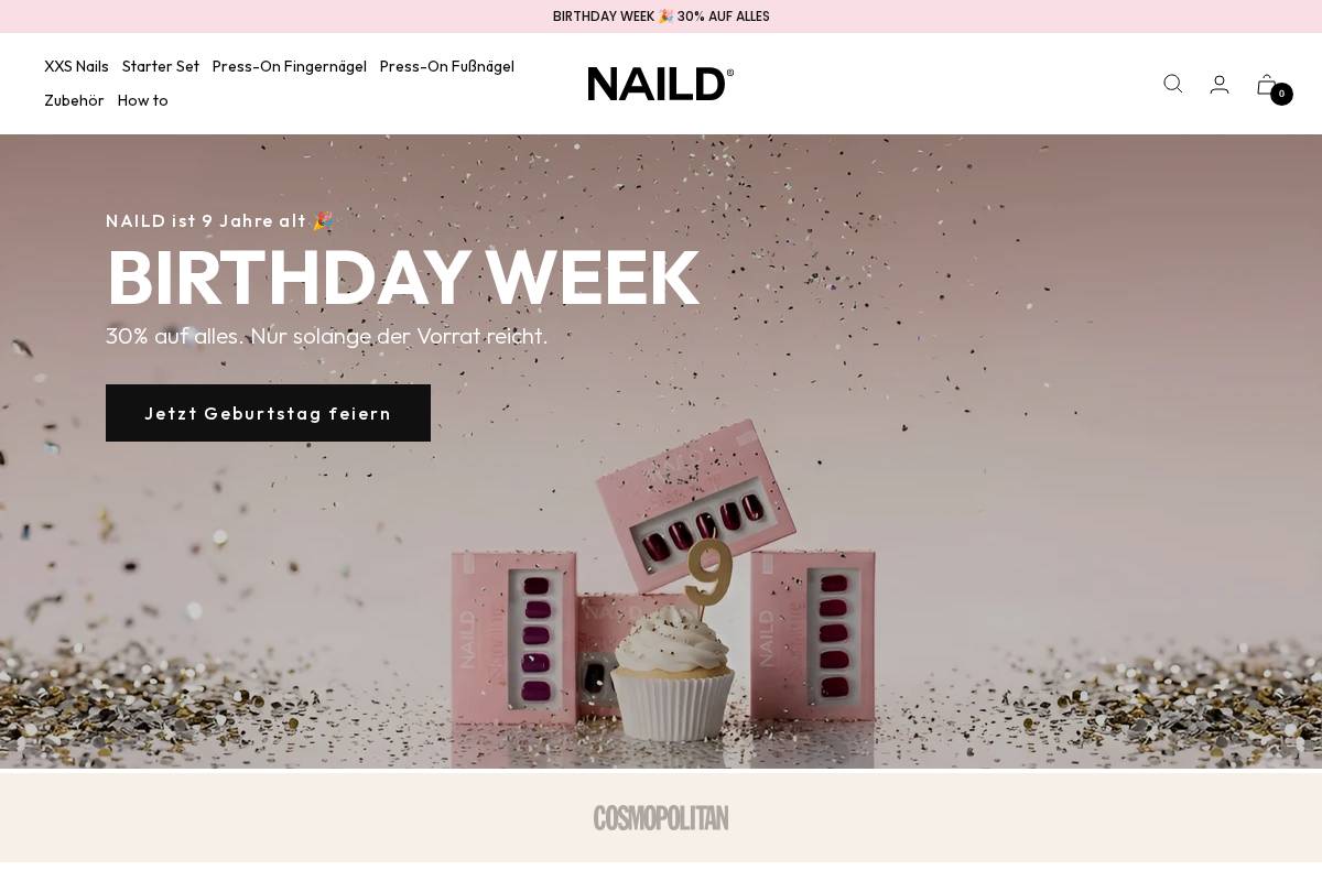 Naild homepage screenshot