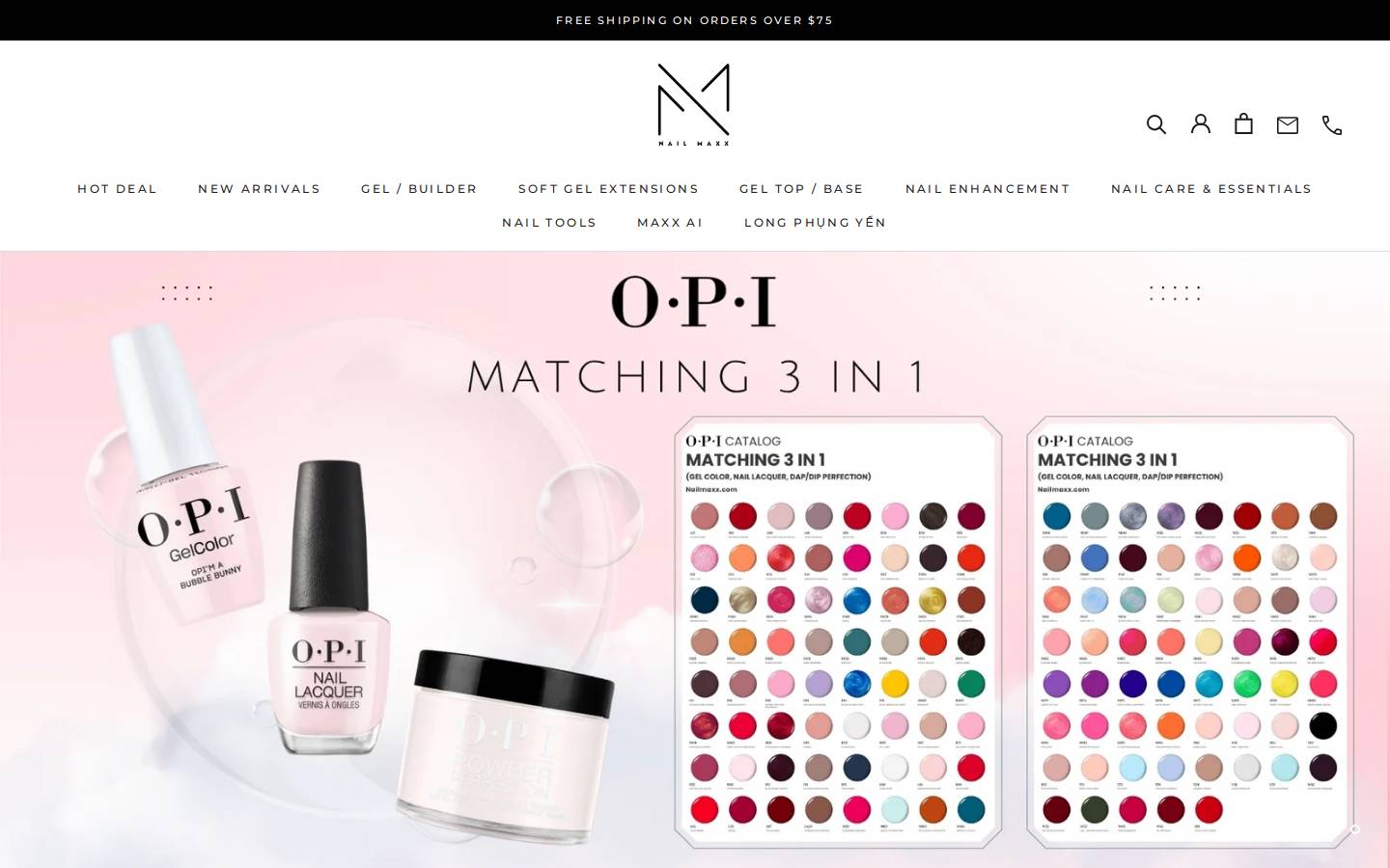Nail Maxx homepage screenshot