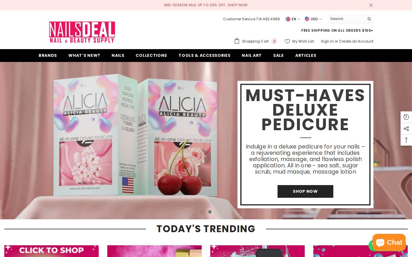 nailsdeal.com homepage screenshot