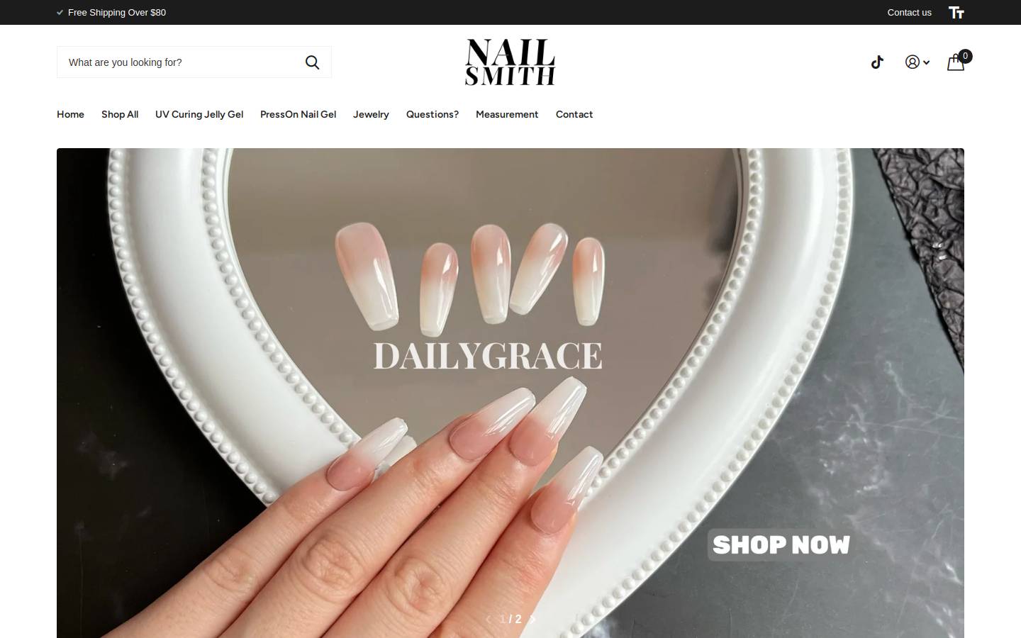 NailSmith homepage screenshot