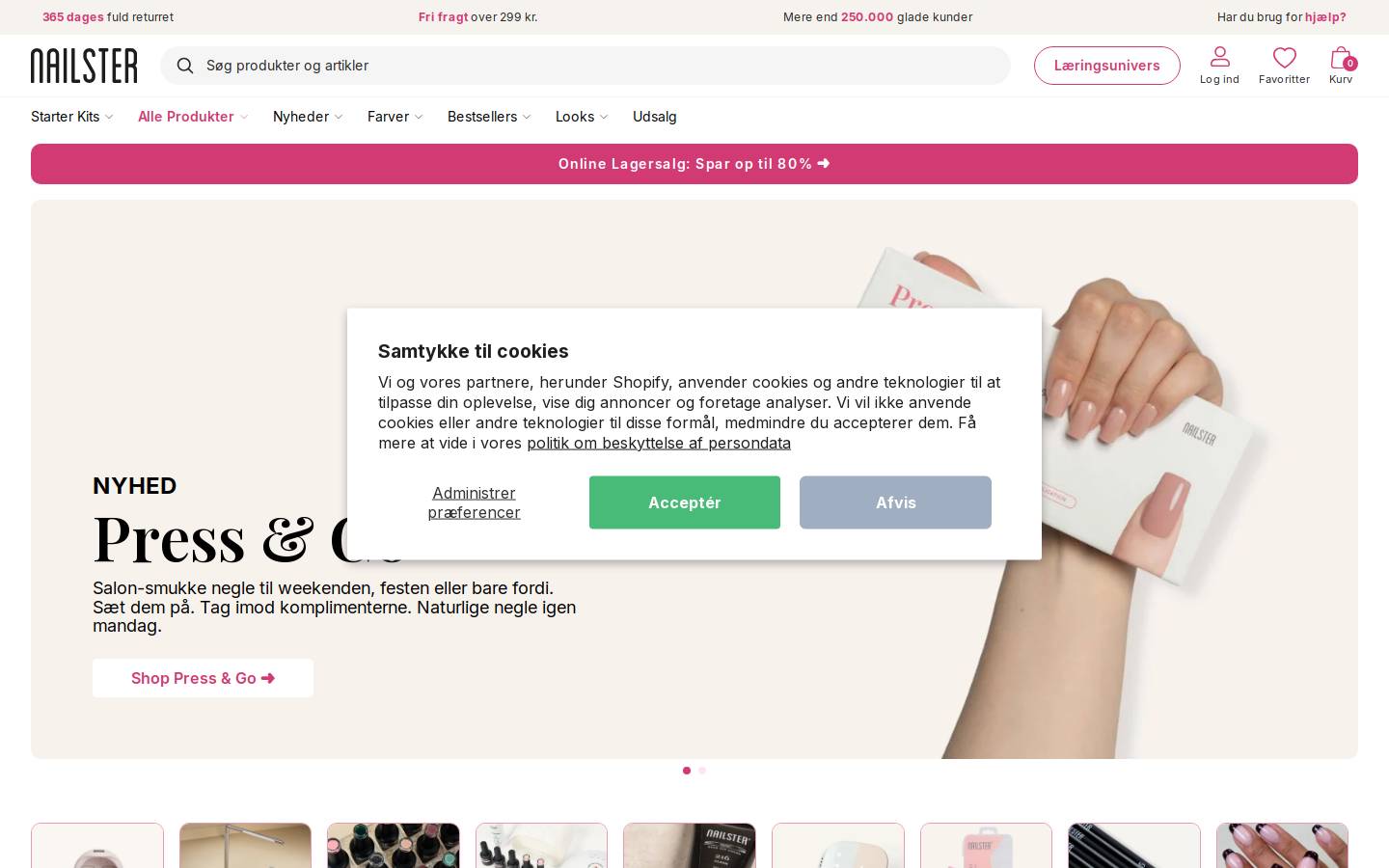 nailster.dk homepage screenshot