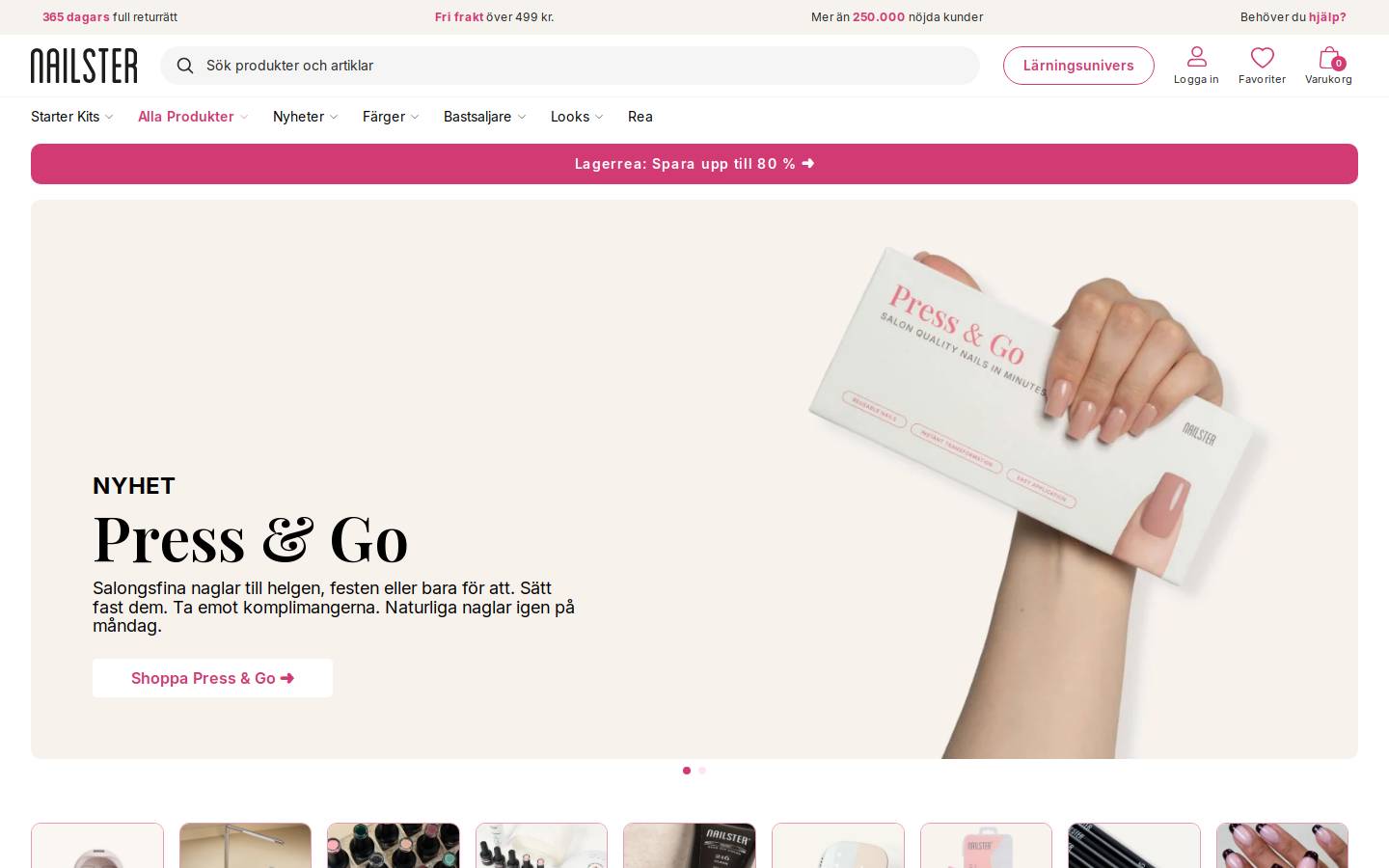 Nailster homepage screenshot