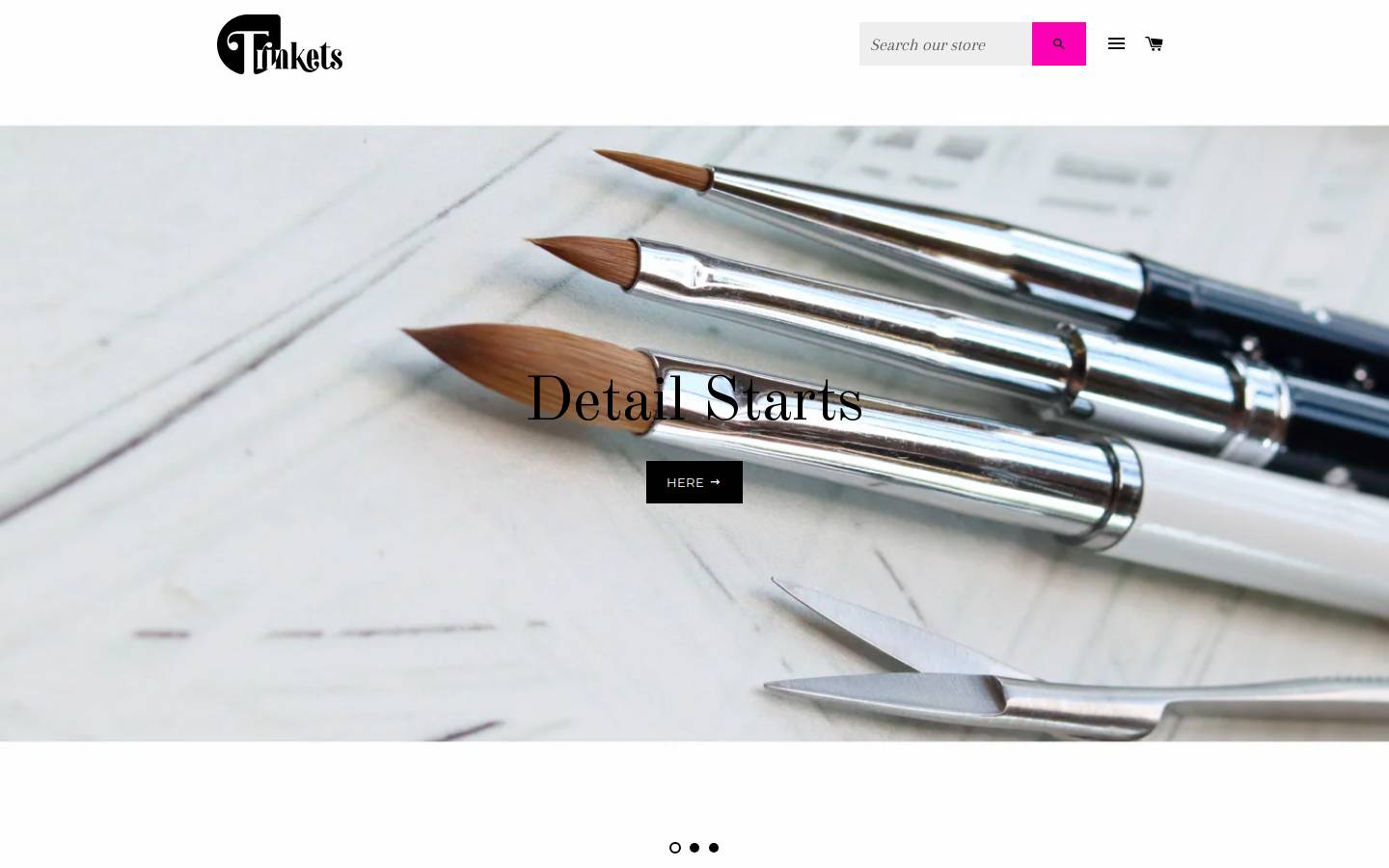 nailtrinkets.co.za homepage screenshot